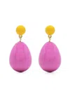 Eshvi Drop-design Earrings In Pink