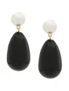Eshvi Drop Earrings In Black