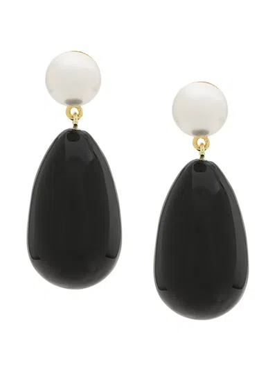 Eshvi Drop Earrings In Black