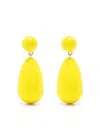 Eshvi Vergoldete Ohrringe Mit Emaille In Yellow