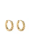 Eshvi Engraved-detail Hoop Earrings In Gold