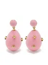 Eshvi Galaxy Drop Earrings In Pink