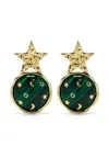 Eshvi Galaxy Star Earrings In グリーン