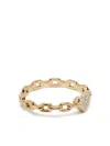 Eshvi Golden Heart Link Ring In 金色