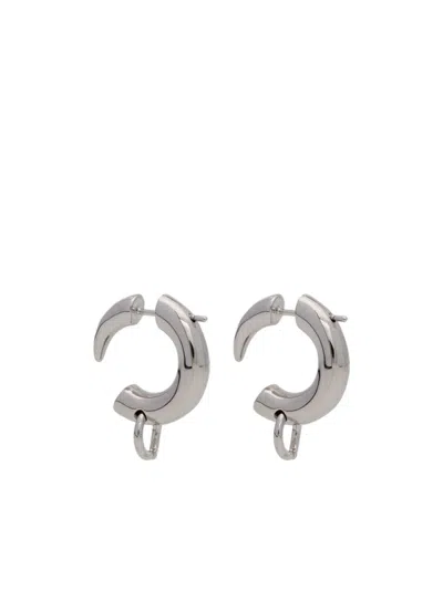 Eshvi Hoop Earrings In Silver