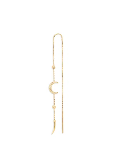 Eshvi Orbit Fang Earring In Gold