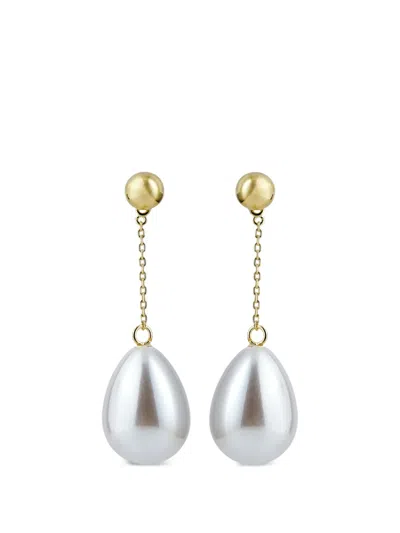 Eshvi Pearl-pendant Drop Earrings In Gold