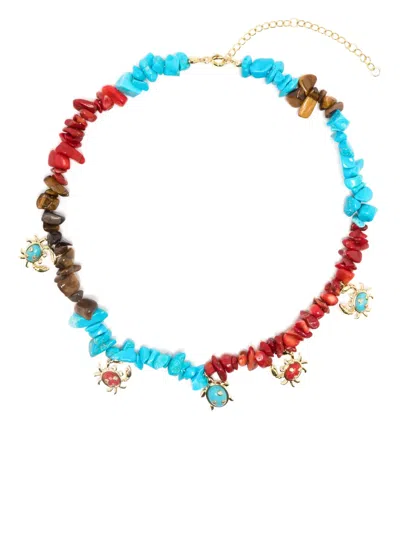 Eshvi Sea Animal Necklace In Multicolour