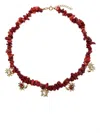 Eshvi Sea Animal Necklace In Red