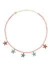 Eshvi Starfish Coral Necklace In ピンク
