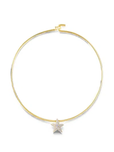 Eshvi Starfish Necklace In Gold