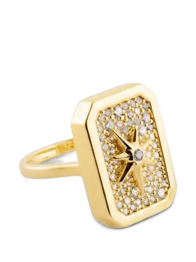 Eshvi Starglow Star-motif Ring In Red