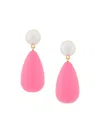 Eshvi Teardrop Earrings In Pink