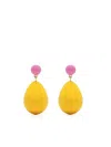 Eshvi Two-tone Drop Earrings In Gelb