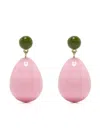Eshvi Two-tone Drop Earrings In Rosa