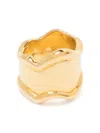 Eshvi Wave Brass Ring
