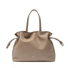 Esin Akan Emma Large Leather Tote Bag In Oatmilk