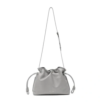 Esin Akan Midi Emma Leather Top Handle Crossbody Bag In Tan