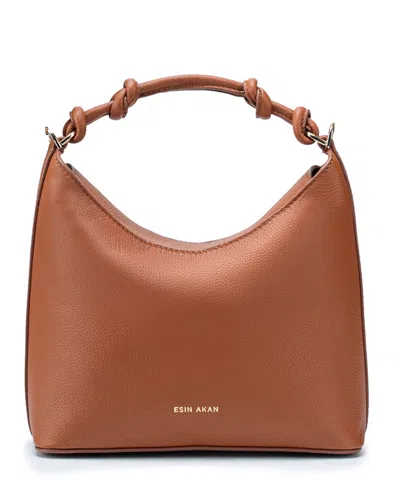 Esin Akan Chelsea Medium Shoulder Crossbody Handbag In Brown