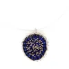 Esin Akan Dance Of Stamens Necklace Midi, Silver Hollow Bezel With Lapis Lazuli In Purple