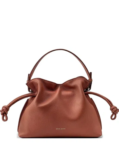 Esin Akan Medium Emma Leather Tote Bag In Brown