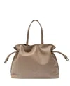 Esin Akan Emma Large Leather Tote Bag In Beige