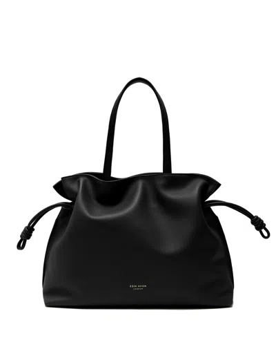 Esin Akan Wimbledon Emma Large Leather Tote Bag In Black