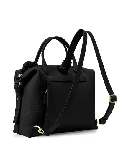 Esin Akan Wimbledon Leather Backpack In Black