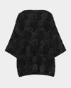 Eskandar 3/4-sleeve Bateau-neck Tunic (long Length) In Blacksilver