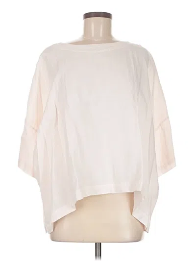 Pre-owned Eskandar 3/4 Sleeve Blouse In Ivory