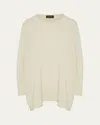 Eskandar A-line Bateau-neck Cashmere Sweater (long Length)