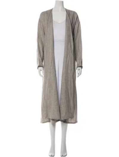 Pre-owned Eskandar Alpaca Coat W/ Tags In Neutrals