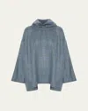 Eskandar Angled-to-front Monks Top (long Length) In Fadedblue
