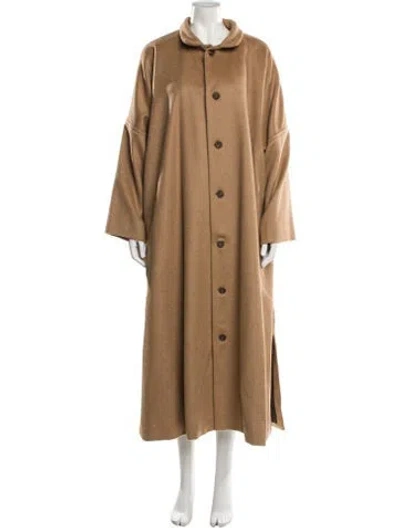 Pre-owned Eskandar Baby Camel Trench Coat In Neutral