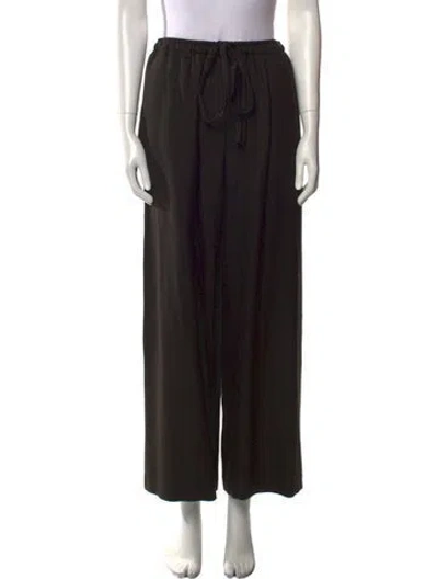 Pre-owned Eskandar Baby Camel Wide Leg Pants W/ Tags In Black