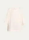 Eskandar Bateau Neck Tunic (long Length) In Ivory