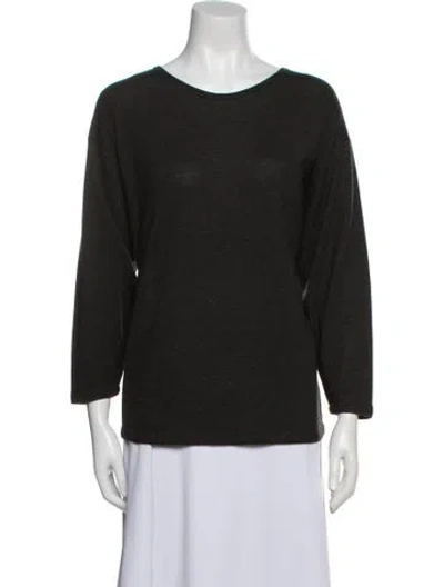 Pre-owned Eskandar Bateau Neckline Sweater In Black