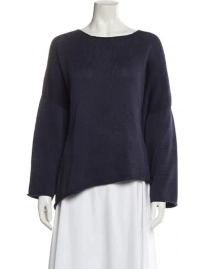 Pre-owned Eskandar Bateau Neckline Sweater In Gray