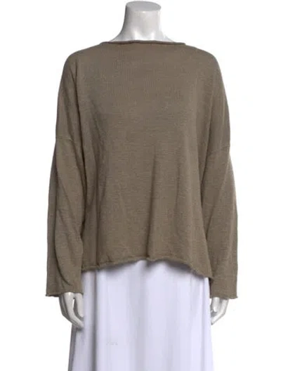 Pre-owned Eskandar Bateau Neckline Sweater In Neutral