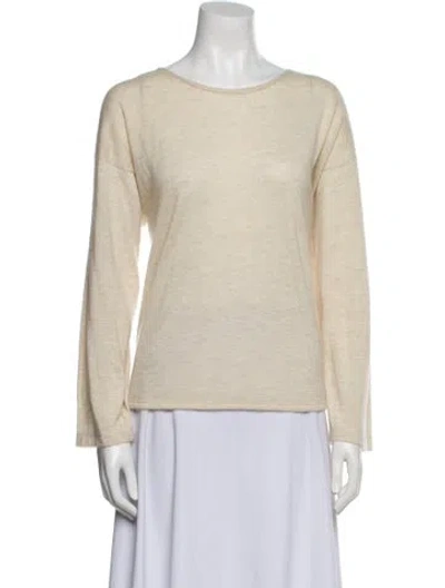 Pre-owned Eskandar Bateau Neckline Sweater In Neutral