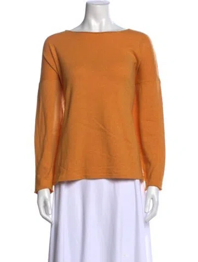 Pre-owned Eskandar Bateau Neckline Sweater In Yellow