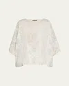 Eskandar Boat-neck Silk Top (mid Length) In Vintageblue