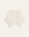 Eskandar Boat Neck Top (mid Length) In White