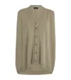 Eskandar Cashmere A-line Cardigan In Green