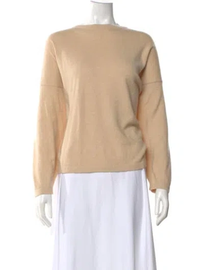 Pre-owned Eskandar Cashmere Bateau Neckline Sweater In Neutral