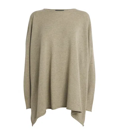 Eskandar Cashmere Boat-neck Sweater In Green