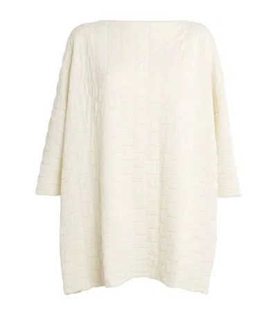 Eskandar Cashmere Boat-neck Sweater In White