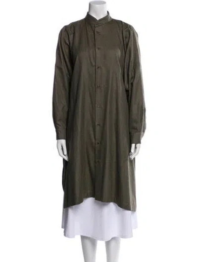 Pre-owned Eskandar Cashmere Coat In Green