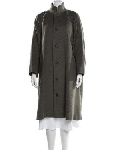 Pre-owned Eskandar Cashmere Coat In Green