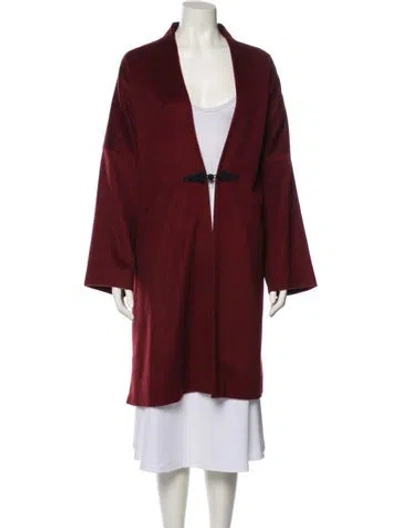 Pre-owned Eskandar Cashmere Coat In Red